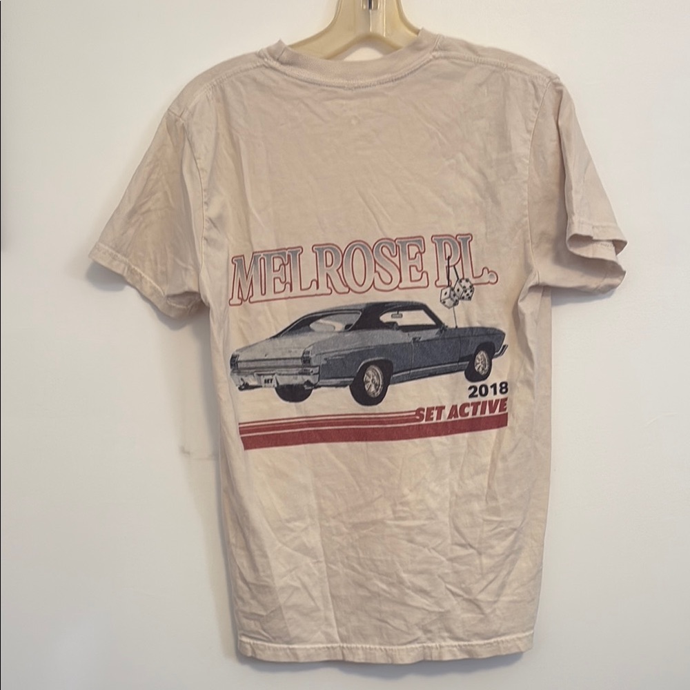 Set active Beige Graphic T-Shirt
